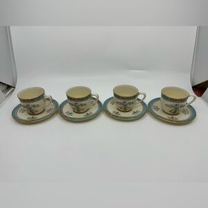 Lenox Blue Tree Demitasse Cups & Saucers